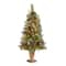 4ft. Pre-Lit Pine Iced Berry Pine Entrance Tree in Gold Urn, Clear Lights